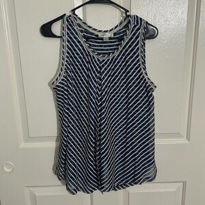 Studio women’s striped sleeveless‎ blouse. Size PL excellent condition